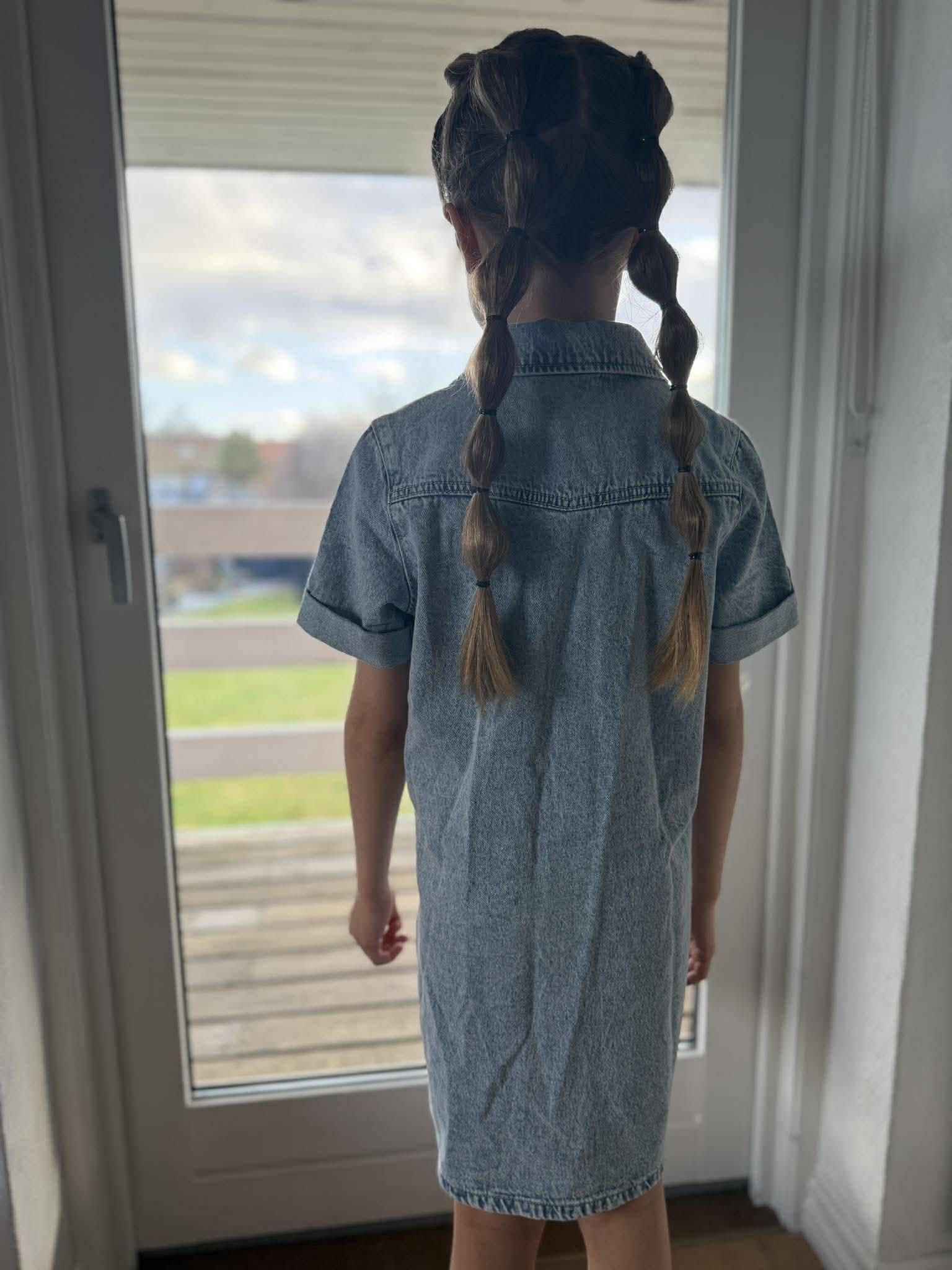 VMJENNIE Short Dress - Light Blue Denim